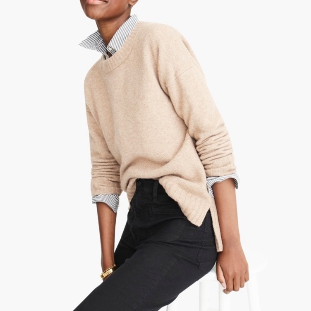J.Crew Oversized Crewneck Sweater Supersoft Yarn